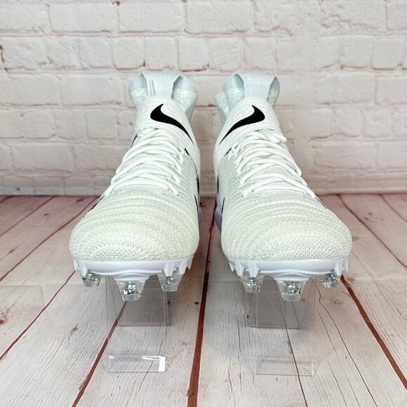 Nike Alpha Menace Elite 2 Flyknit White Football Cleats Mens Size 11 CI1530-100 - Picture 5 of 11